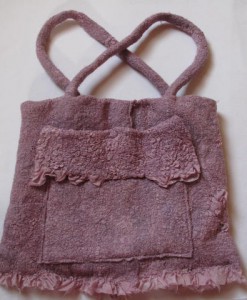 felt silk/wool bag