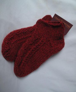 living room socks red