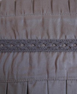 silk and cotton gray belt